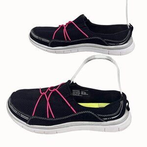 Danskin Now Women's Black Mesh Memory Foam Slip-On Shoes Size 9